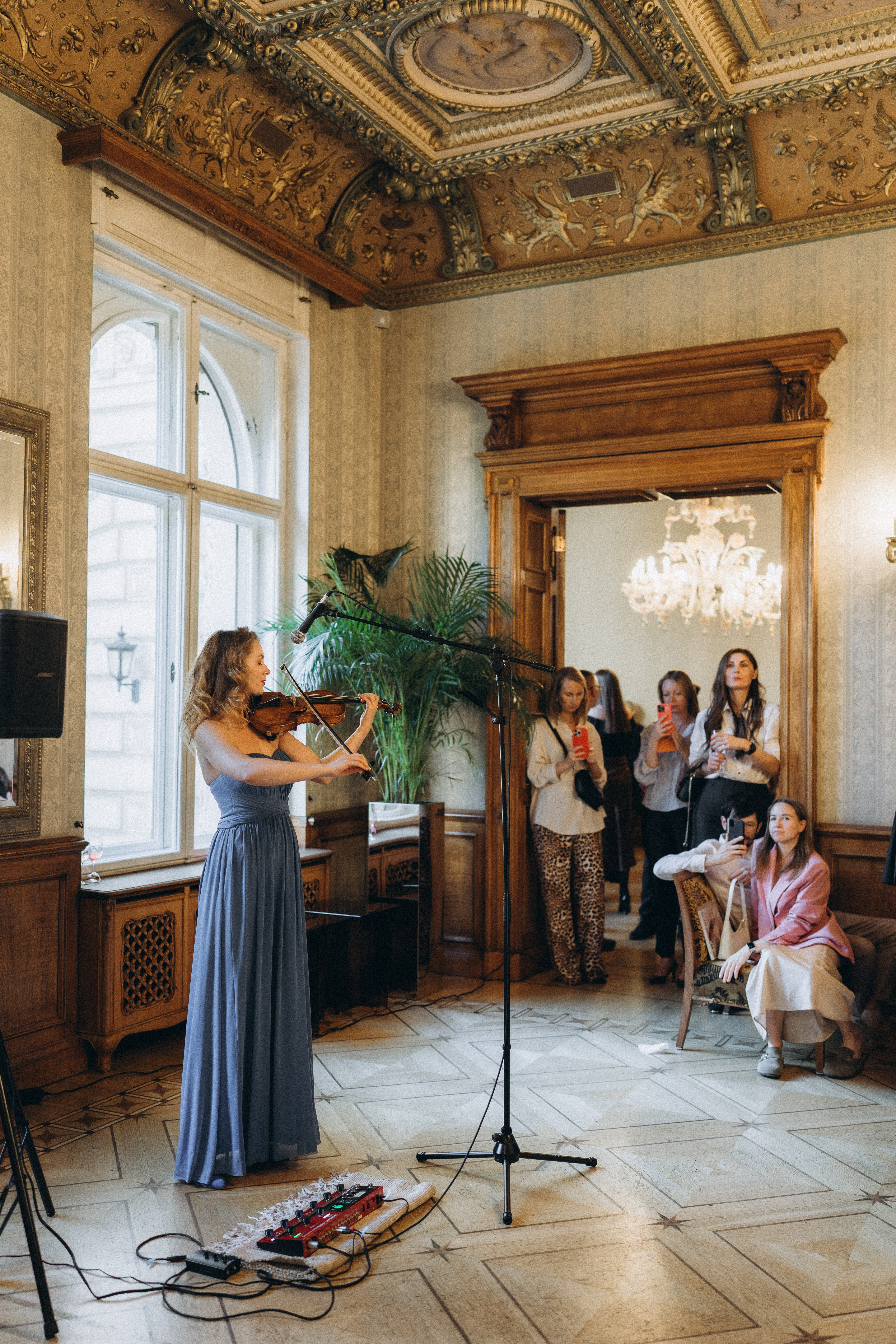 vijolniece atskaņo skaņdarbu
